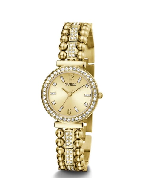 Guess Analog Champagne Dial Women's Watch GW0401L2