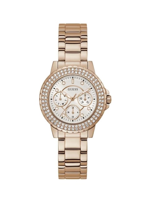 Guess Analog White Dial Women's Watch GW0410L3