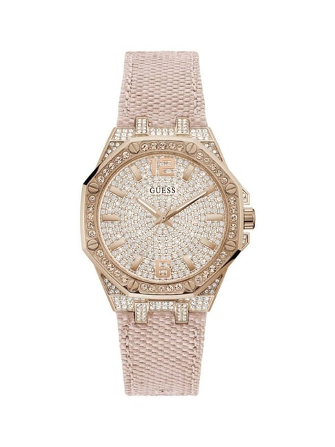 Guess Analog Rose Gold Dial Women's Watch GW0408L3