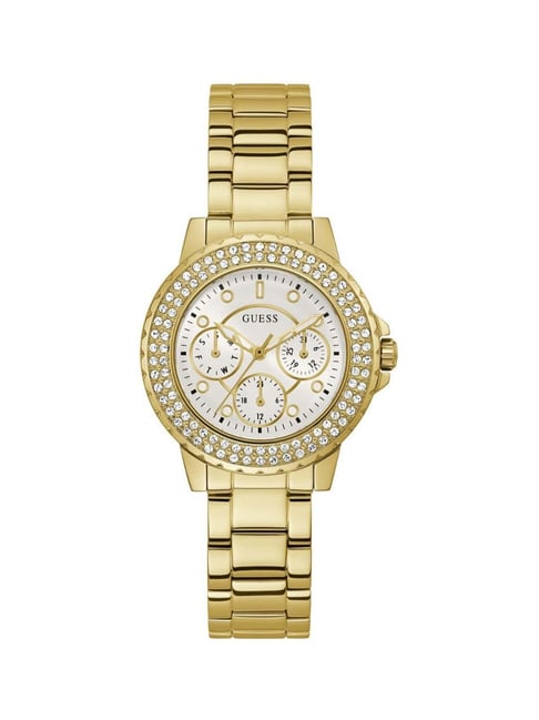 Guess Analog White Dial Women's Watch GW0410L2