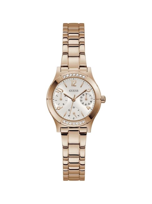 Buy Guess Analog White Dial Women's Watch GW0413L3 Online Tata