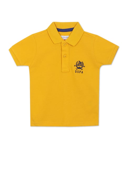 U S Polo Assn U.S. Polo Assn. Kids Yellow Solid Polo T-Shirt