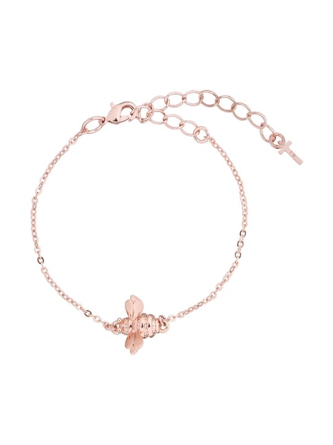 Ted Baker Brushed Rose Gold Tone Beedina Bumble Bee Bracelet