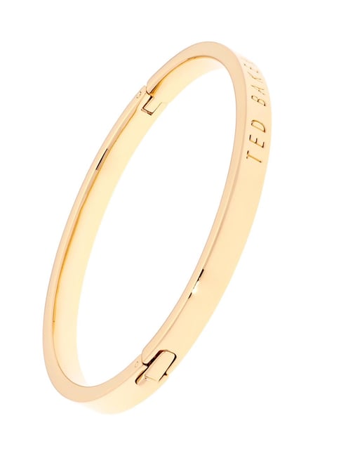 Buy Ted Baker Gold Tone Clemina Hinged Metallic Bangle Online At Best ...