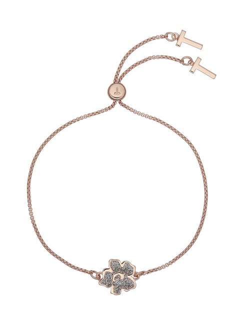 Buy Pretty Tiny Infinity Rose Gold Plated Sterling Silver Chain Bracelet by  Mannash™ Jewellery