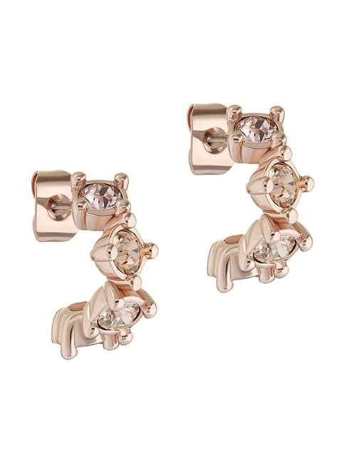 ted baker rose gold hoop earrings