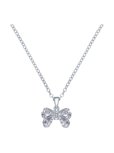 Buy Ted Baker Crestra Crystal Petite Bow Pendant with Chain Online