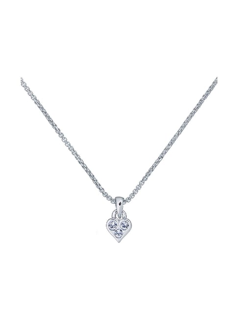 Buy Ted Baker Silver Neeno Nano Heart Pendant with Chain Online At