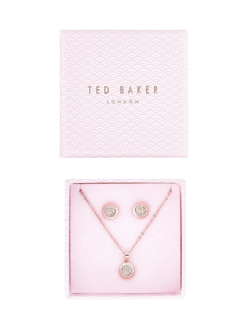 Buy Ted Baker Emillia Mini Button Pendant Earring Set Online At