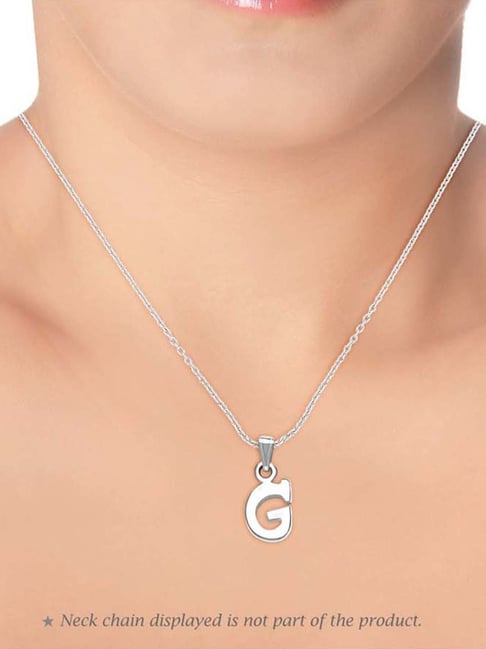 Gucci Sterling Silver Interlocking G Necklace YBB479221001