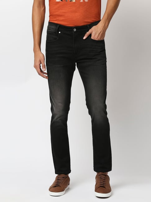 Pepe Jeans Black Slim Fit Lightly Washed Jeans