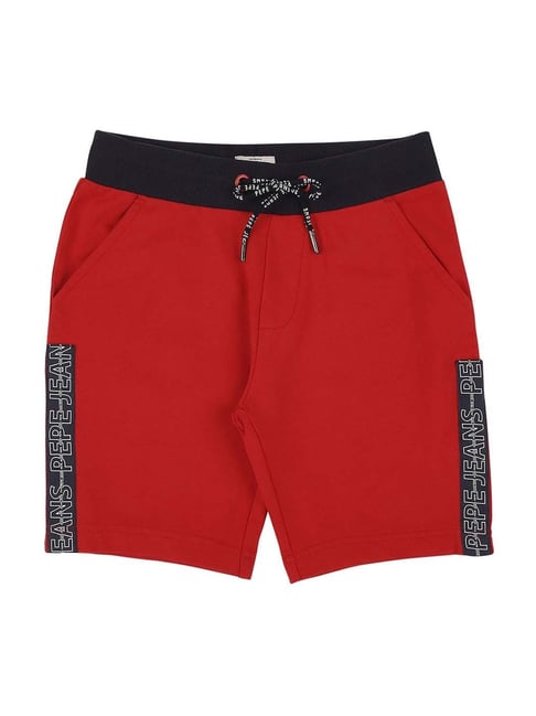 Kids red pe on sale shorts