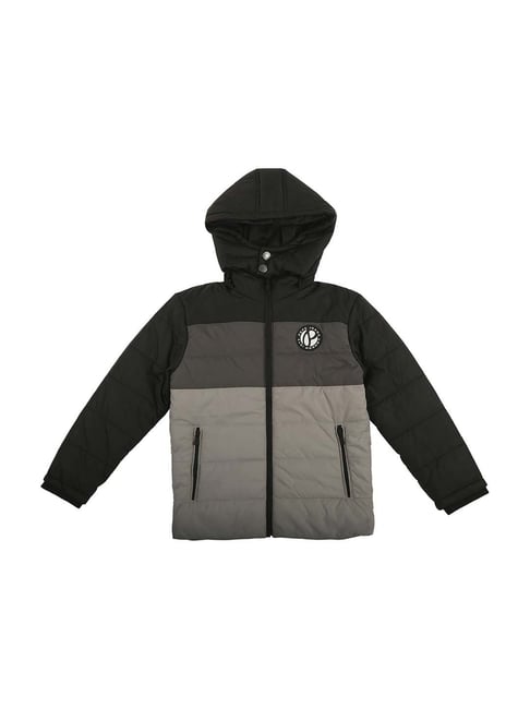 Hooded Denim Jacket - Black – Little Bipsy Collection