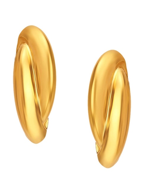 Mia by Tanishq 14KT Yellow Gold and Diamond Stud Earrings for Women   Amazonin Fashion