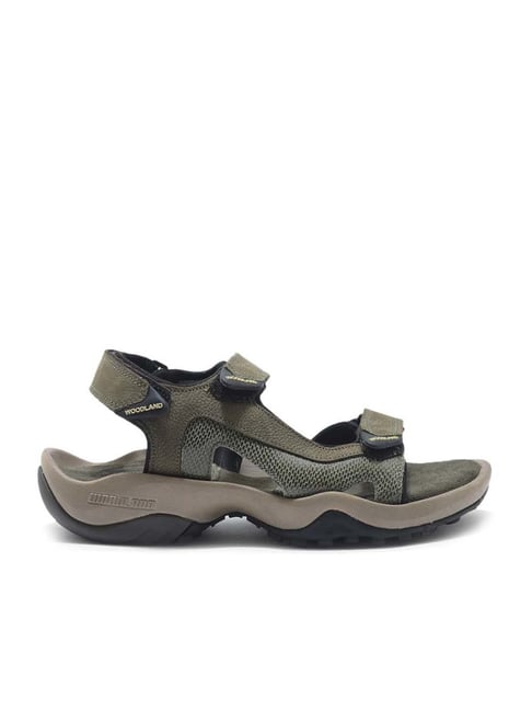 Woodland Men's Olive Floater Sandals