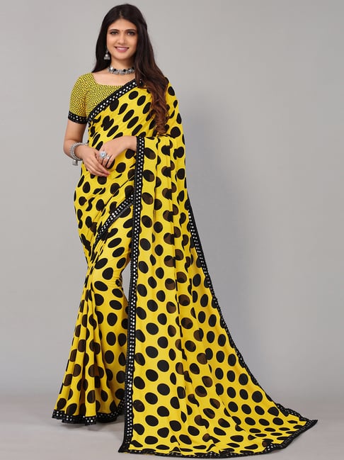 Polka Dot SareeBlueberry in 2023 | Saree, Polka dot saree, Desi wear