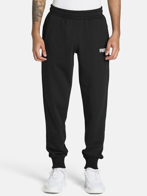 Puma Essentials Black Regular Fit Joggers