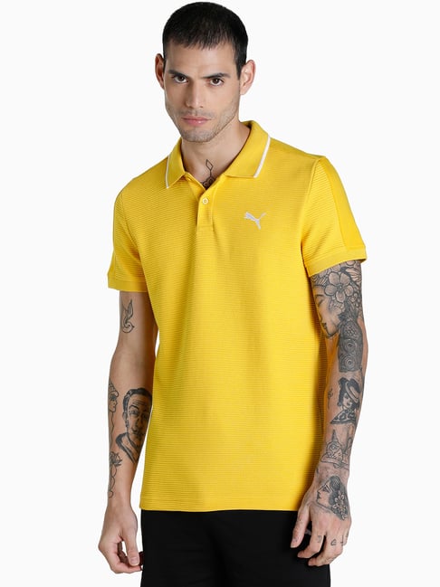 Puma Yellow Polo T-Shirt