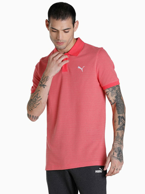 Puma Pink Cotton Polo T-Shirt