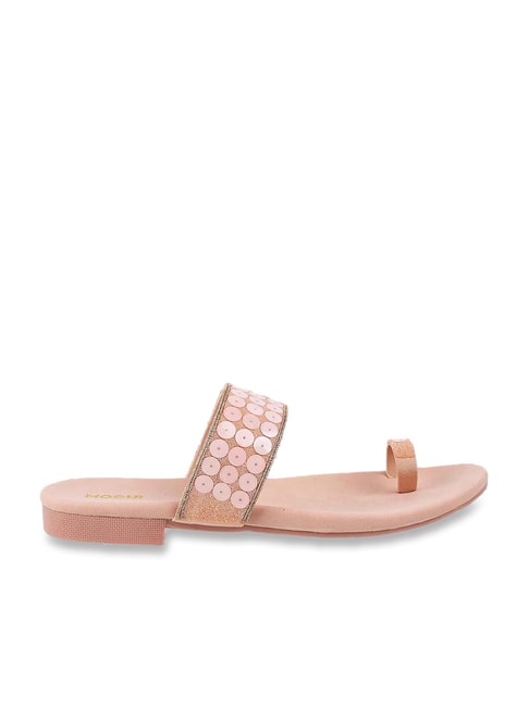 Mochi Women's Peach Toe Ring Sandals Price in India