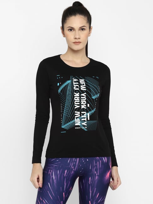 Appulse Black Printed Slim Fit Cotton T-Shirt-picture-37