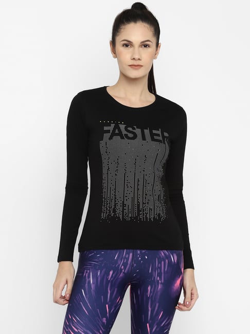 Appulse Black Printed Slim Fit Cotton T-Shirt-picture-34
