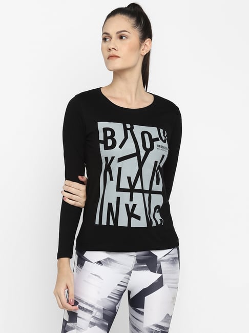 Appulse Black Printed Slim Fit Cotton T-Shirt-picture-39