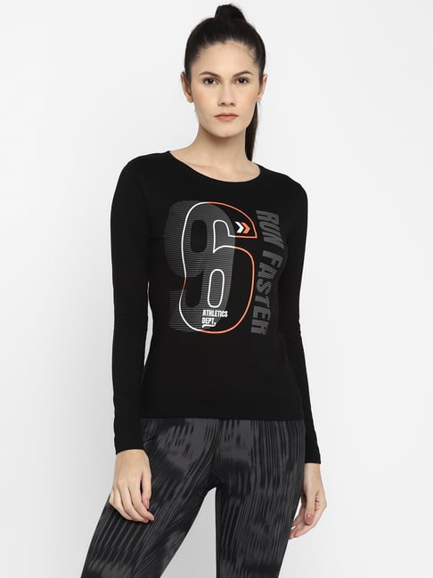 Appulse Black Printed Slim Fit Cotton T-Shirt-picture-40