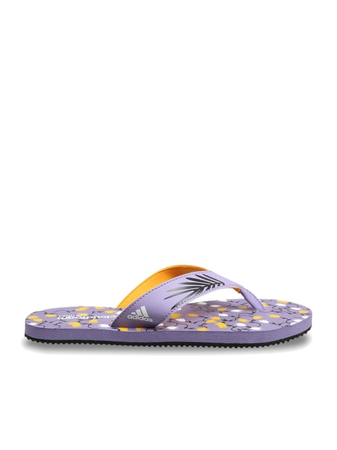 Adidas Women's CLOUDFOAM W Purple Flip Flops