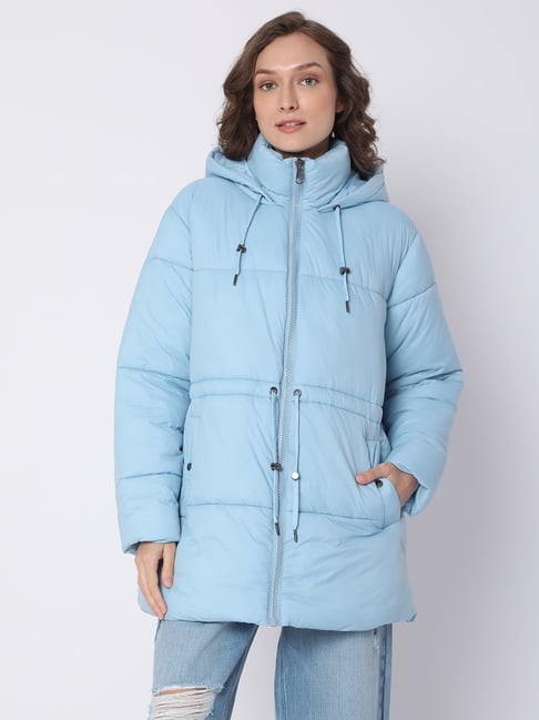 Vero Moda Blue Solid Jacket