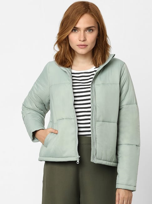 Vero Moda Green Solid Jacket