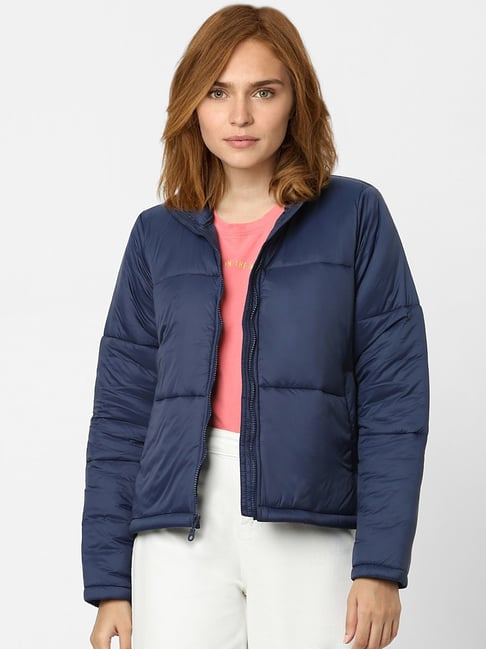 Vero Moda Navy Solid Jacket