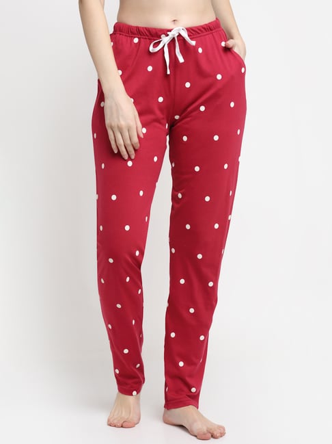 Buy Okane Red Lounge Pants for Womens Online  Tata CLiQ