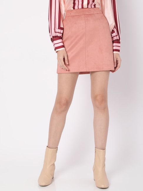 Vero Moda Pink Regular Fit Skirt Price in India