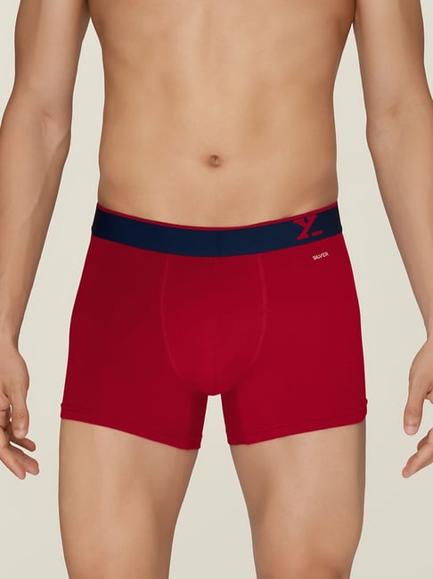 XYXX Red & Azure Blue Regular Fit Trunks - Pack of 2-picture-46