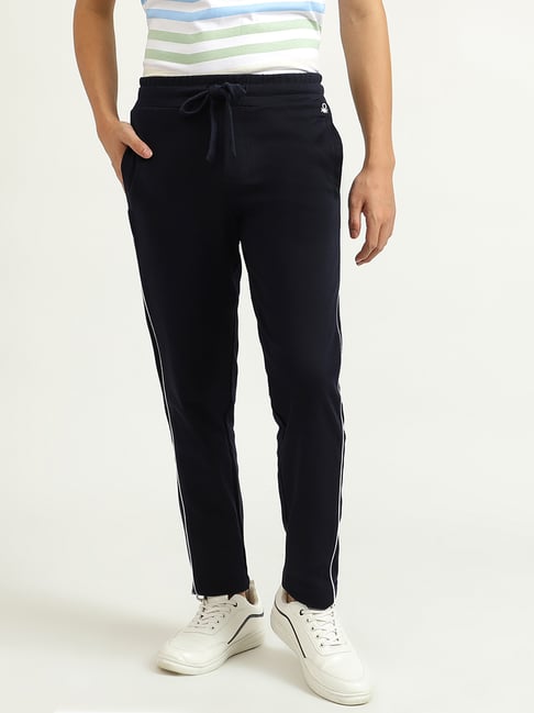 United Colors of Benetton Navy Regular Fit Trackpants