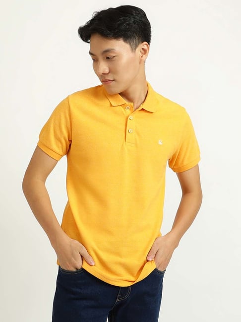 United Colors of Benetton Yellow Polo T-Shirt