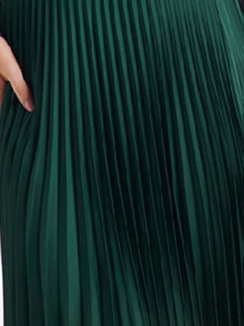 Buy Forever New Dark Green Midi Skirt for Women's Online Tata CLiQ