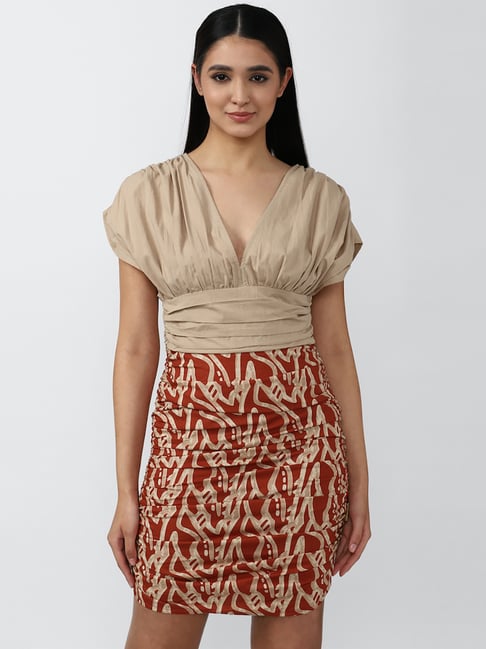 khaki a line dress