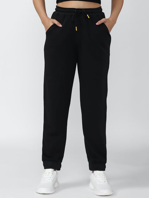 Forever 21 Black Regular Fit Joggers