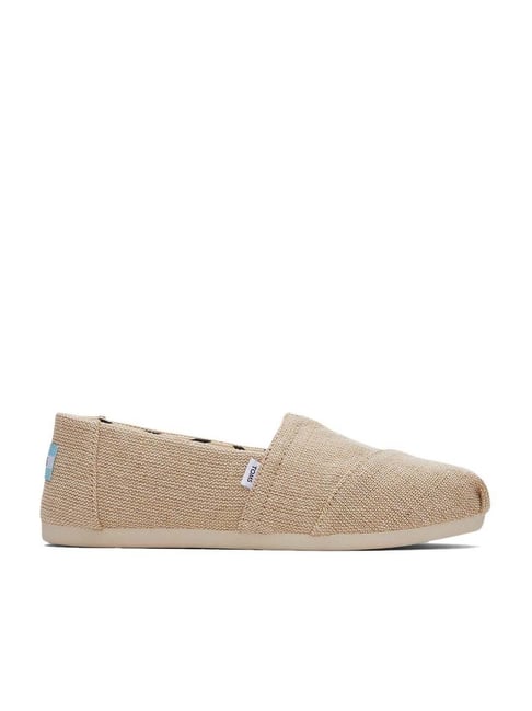 Buy Toms Kid's ALPARGATA Beige Plimsolls for Women at Best Price