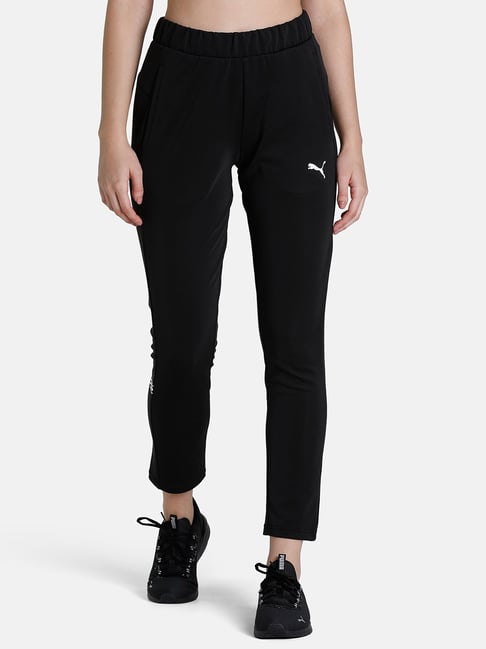 Buy Puma Black Printed Track Pants for Women Online @ Tata CLiQ