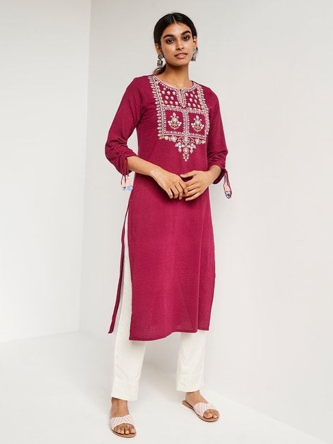 Buy online Global Desi Black Kurta Pant Set from ethnic wear for Women by Global  Desi for ₹5599 at 4% off | 2024 Limeroad.com