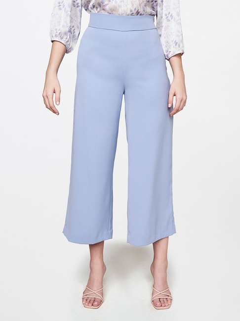 Buy AND Blue Cropped Pants for Womens Online  Tata CLiQ