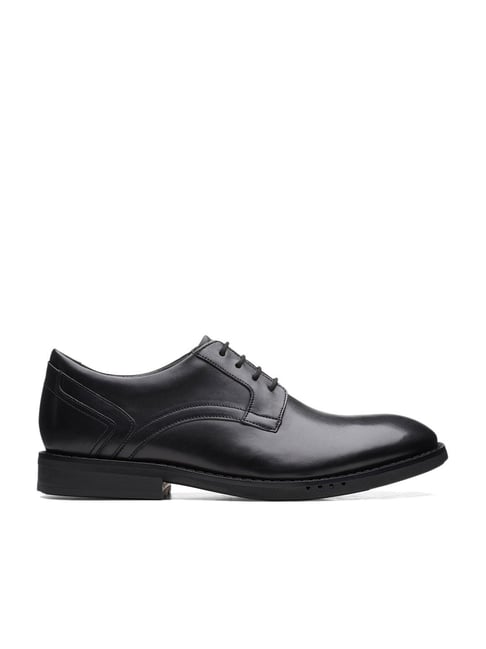 Clarks Men's Un Hugh Lace Black Derby Shoes