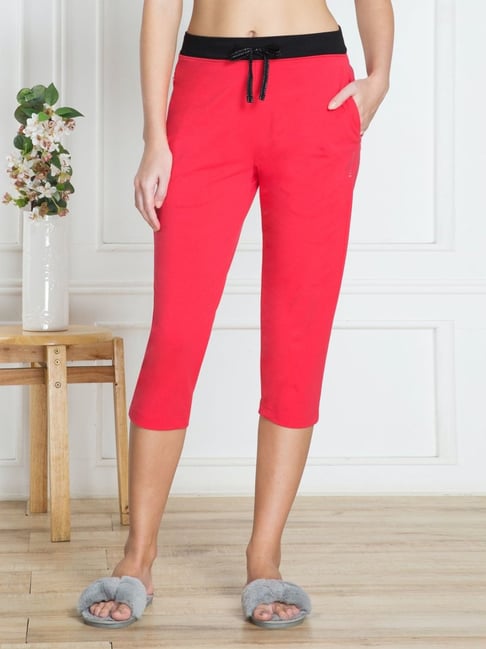 Van Heusen Pink Cotton Printed Capris-picture-36