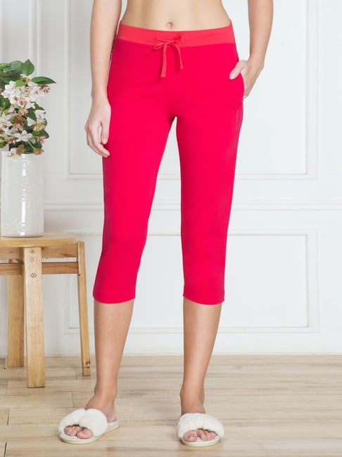 Van Heusen Pink Cotton Printed Capris-picture-38