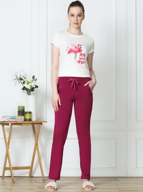 Van Heusen Maroon Cotton Pants-picture-21