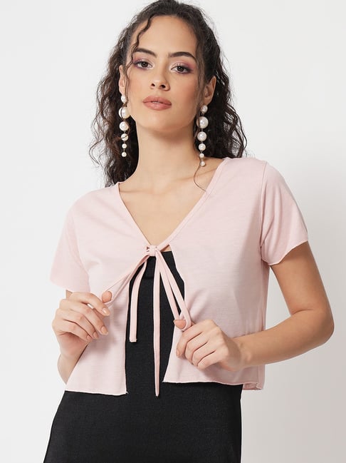 Trend Arrest Pink Crop Shrug