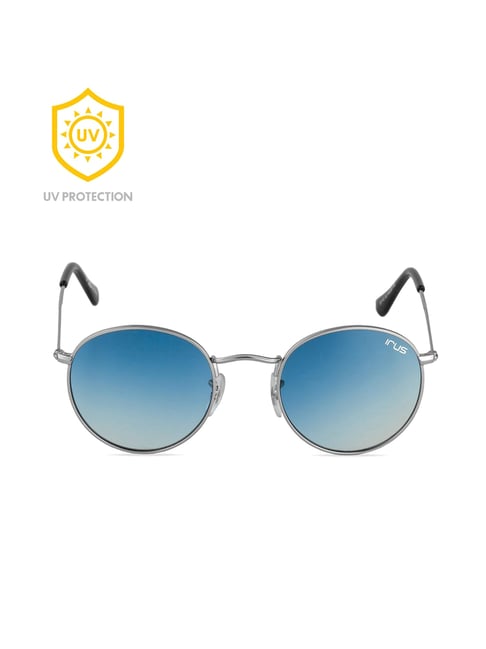 Buy IRUS By IDEE IRS1112C2SG Blue Round Sunglasses at Best Price